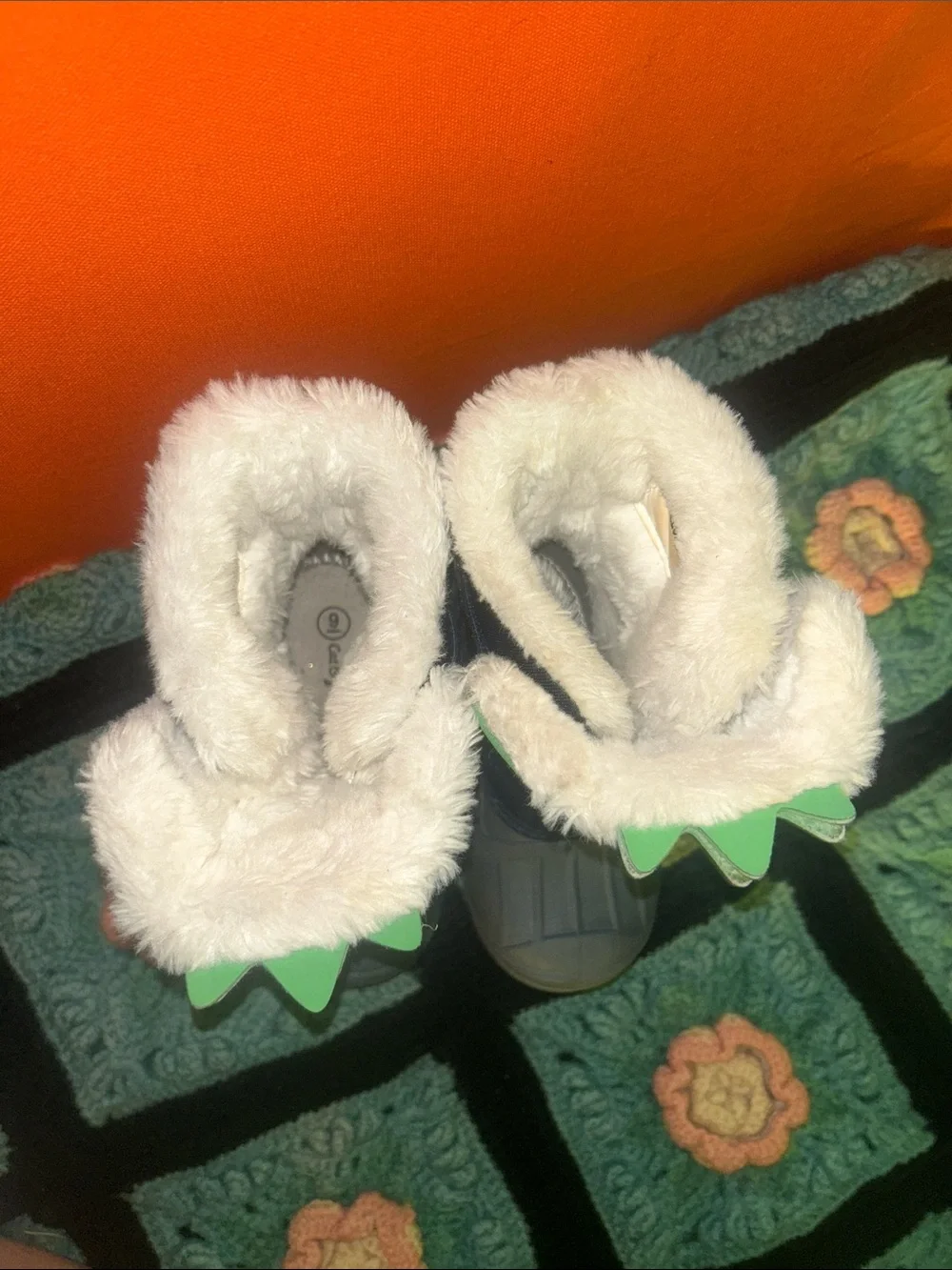 Kids Green Monster Snow Boots - Cozy Lined Winter Boots (toddler 9)